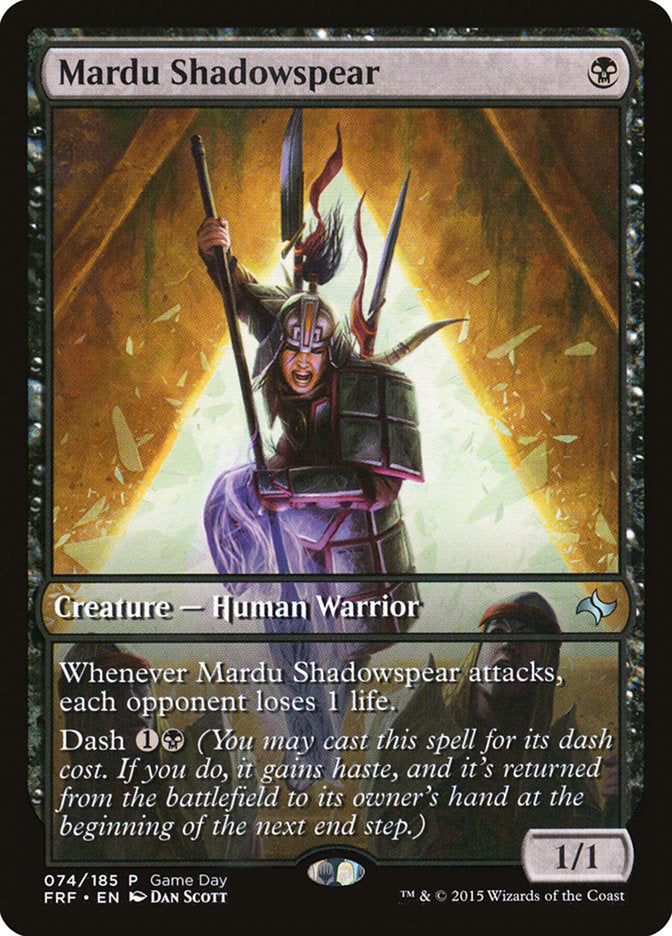 Mardu Shadowspear (Game Day) [Fate Reforged Promos] | North Game Den
