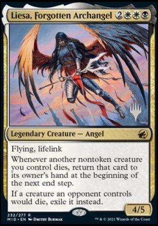 Liesa, Forgotten Archangel (Promo Pack) [Innistrad: Midnight Hunt Promos] | North Game Den
