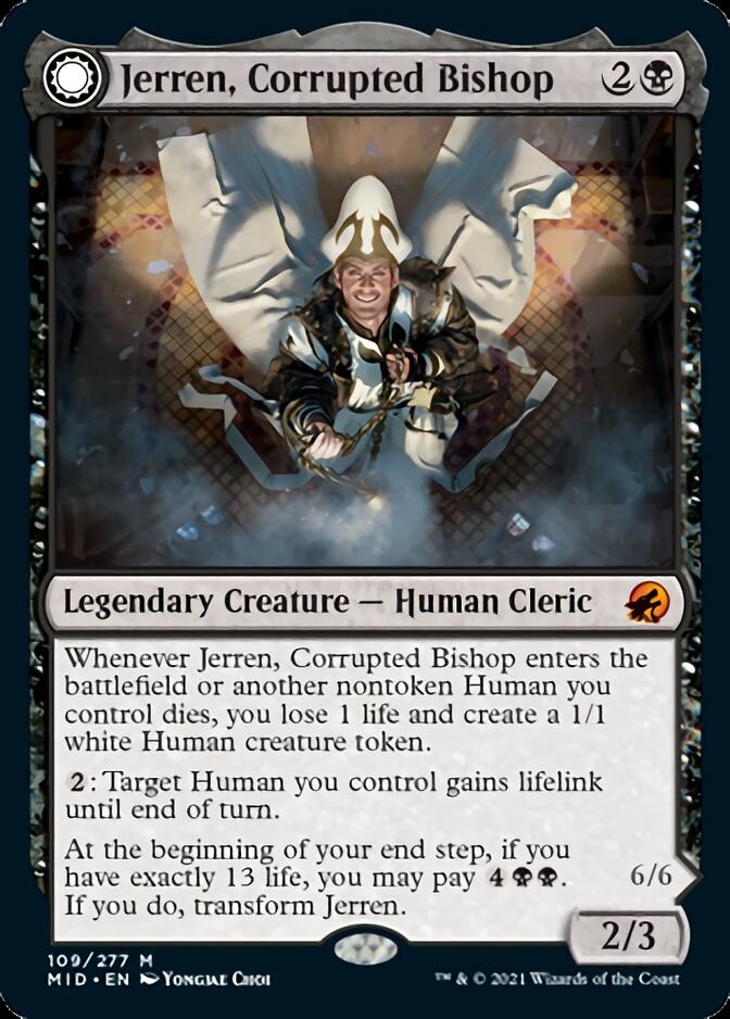 Jerren, Corrupted Bishop // Ormendahl, the Corrupted [Innistrad: Midnight Hunt] | North Game Den