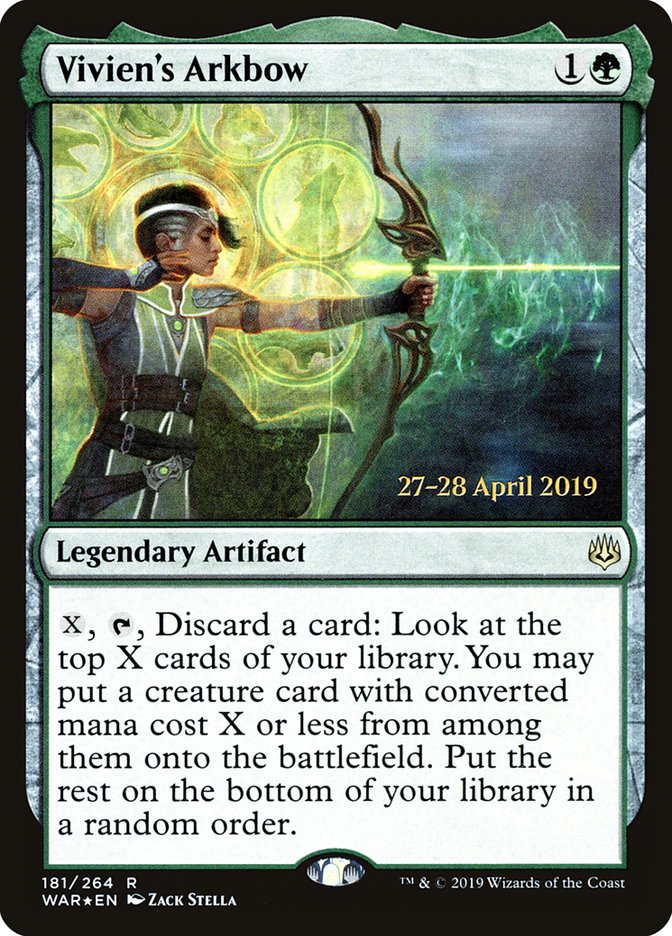 Vivien's Arkbow  [War of the Spark Prerelease Promos] | North Game Den