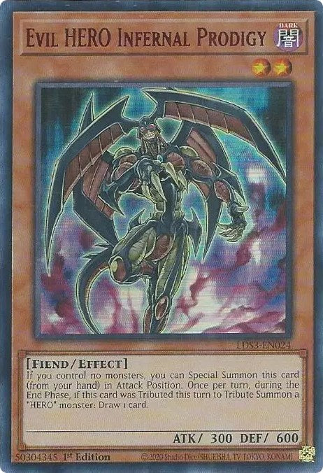 Evil HERO Infernal Prodigy (Red) [LDS3-EN024] Ultra Rare | North Game Den