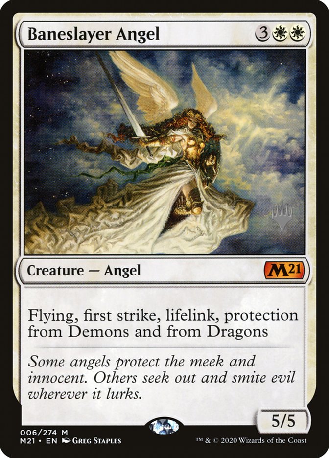 Baneslayer Angel (Promo Pack) [Core Set 2021 Promos] | North Game Den