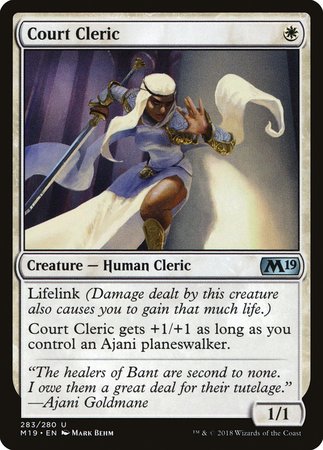 Court Cleric [Core Set 2019] | North Game Den