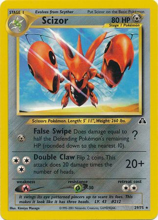 Scizor (29/75) [Neo Discovery Unlimited] | North Game Den