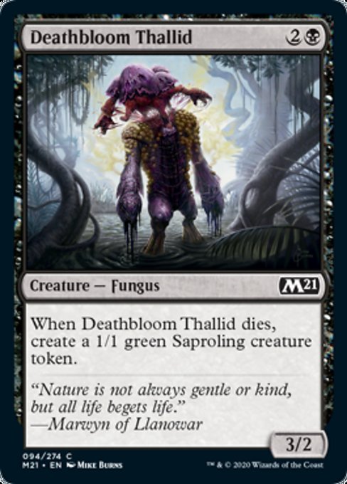 Deathbloom Thallid [Core Set 2021] | North Game Den