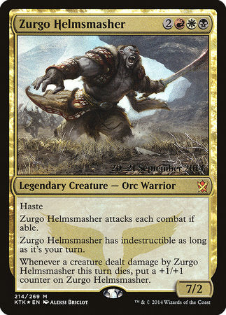 Zurgo Helmsmasher [Khans of Tarkir Promos] | North Game Den