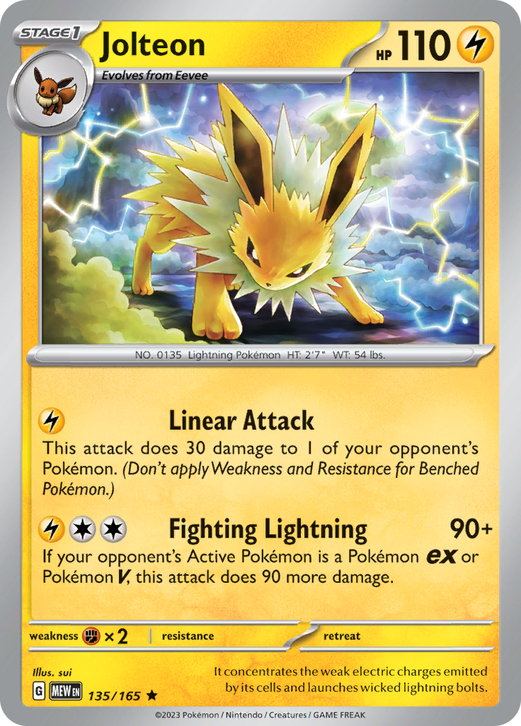 Jolteon (135/165) [Scarlet & Violet: 151] | North Game Den