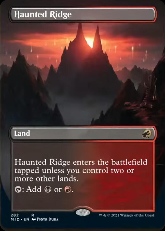 Haunted Ridge (Borderless) [Innistrad: Midnight Hunt] | North Game Den