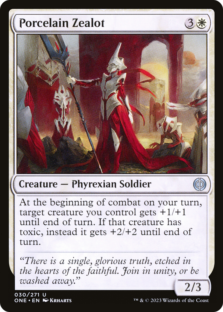 Porcelain Zealot [Phyrexia: All Will Be One] | North Game Den