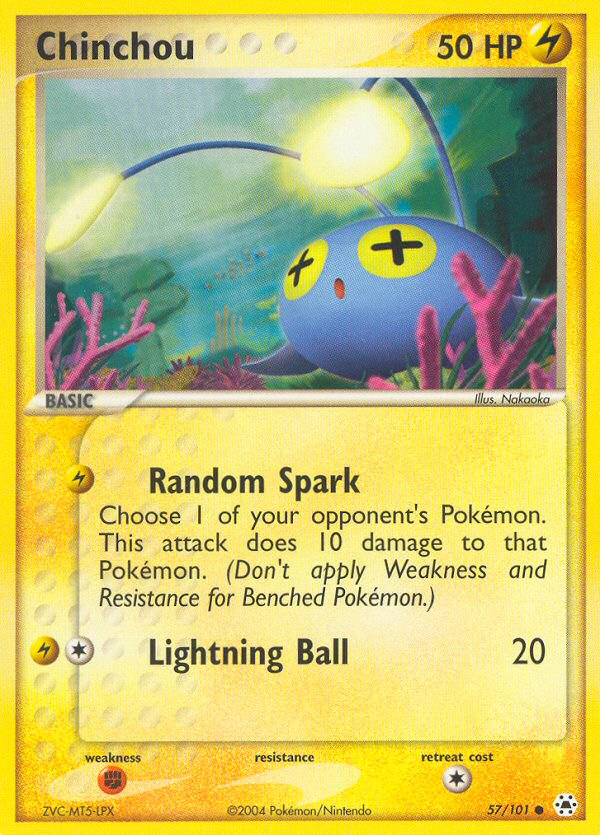 Chinchou (57/101) [EX: Hidden Legends] | North Game Den