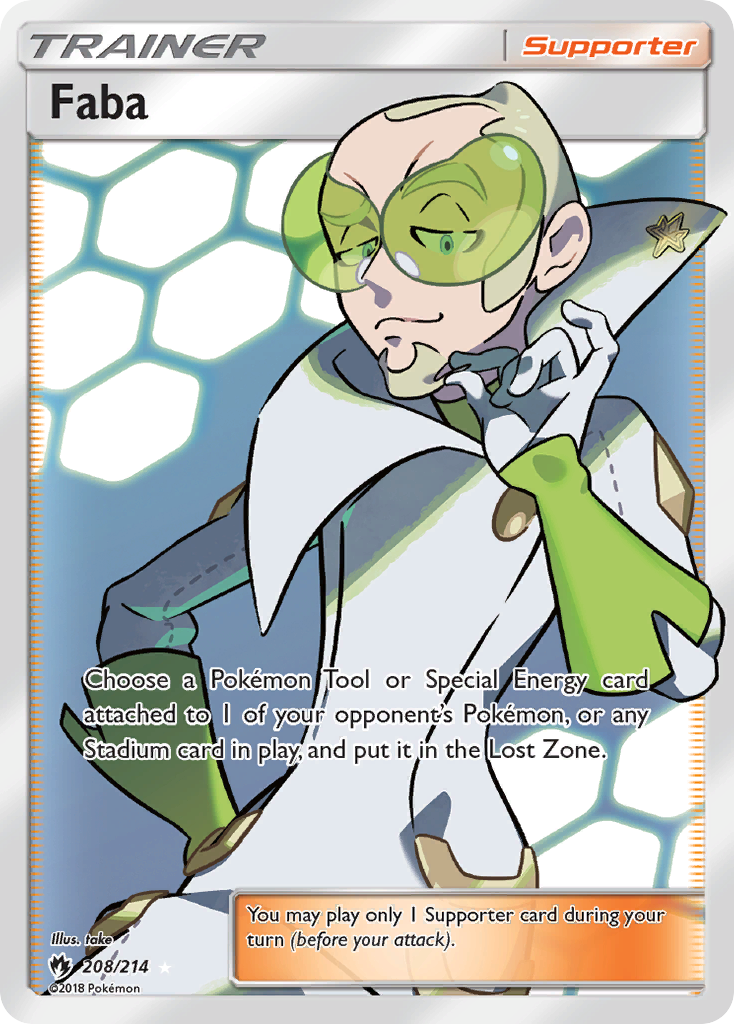 Faba (208/214) [Sun & Moon: Lost Thunder] | North Game Den