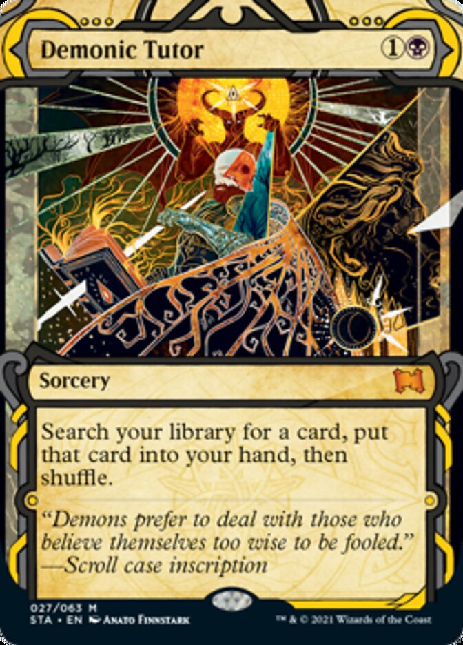 Demonic Tutor (Etched Foil) [Strixhaven Mystical Archive] | North Game Den