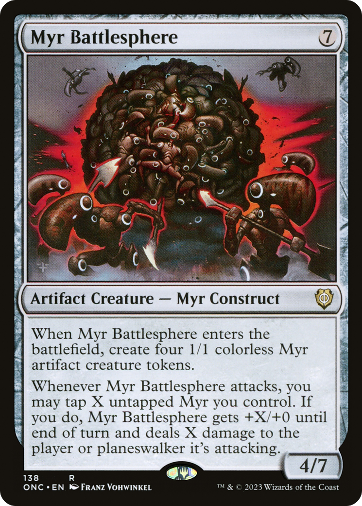 Myr Battlesphere [Phyrexia: All Will Be One Commander] | North Game Den