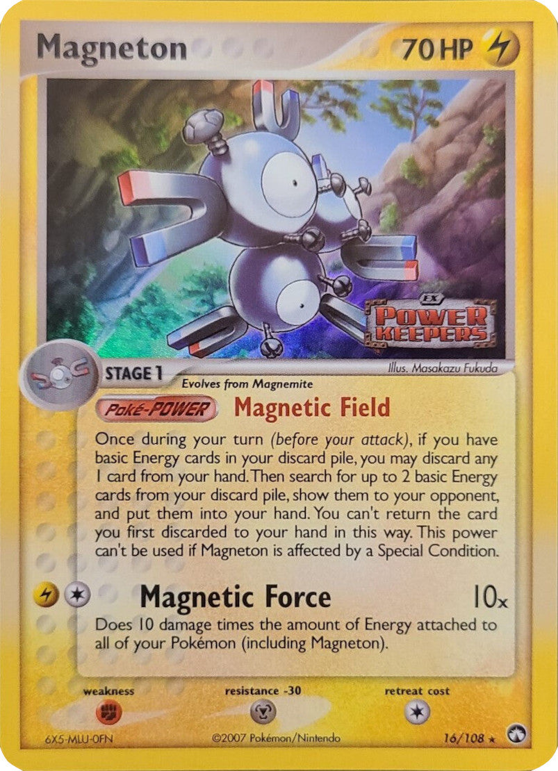 Magneton (16/108) (Stamped) [EX: Power Keepers] | North Game Den