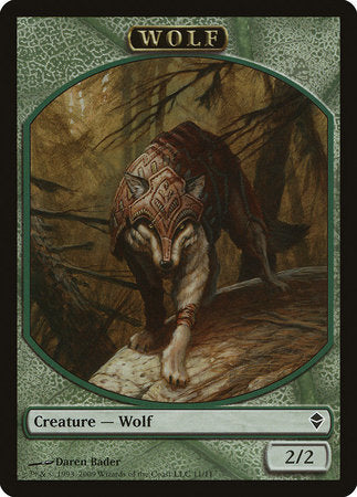 Wolf Token [Zendikar Tokens] | North Game Den