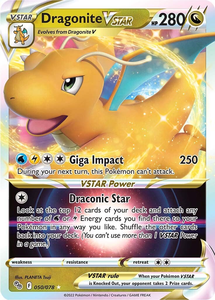 Dragonite VSTAR (050/078) [Pokémon GO] | North Game Den