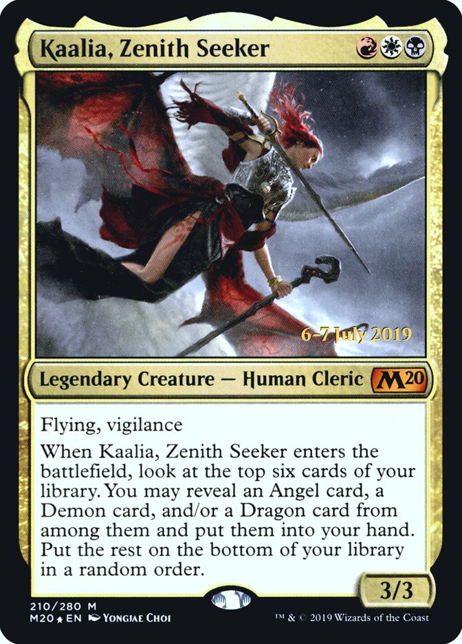 Kaalia, Zenith Seeker  [Core Set 2020 Prerelease Promos] | North Game Den