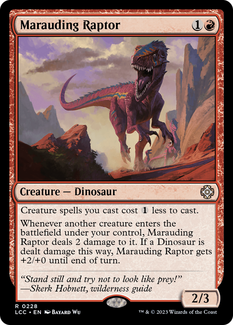 Marauding Raptor [The Lost Caverns of Ixalan Commander] | North Game Den