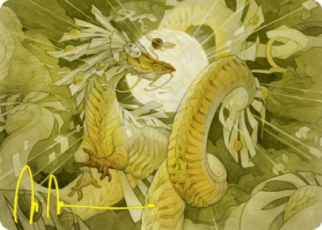 Brilliant Restoration Art Card (Gold-Stamped Signature) [Kamigawa: Neon Dynasty Art Series] | North Game Den