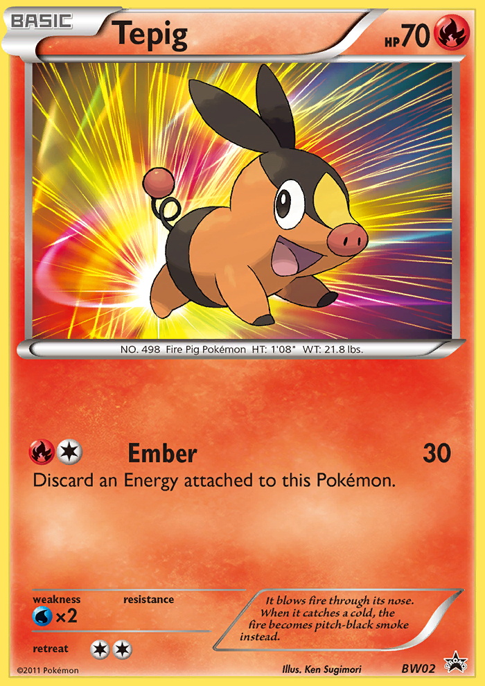 Tepig (BW02) [Black & White: Black Star Promos] | North Game Den