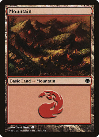 Mountain (76) [Duel Decks: Heroes vs. Monsters] | North Game Den