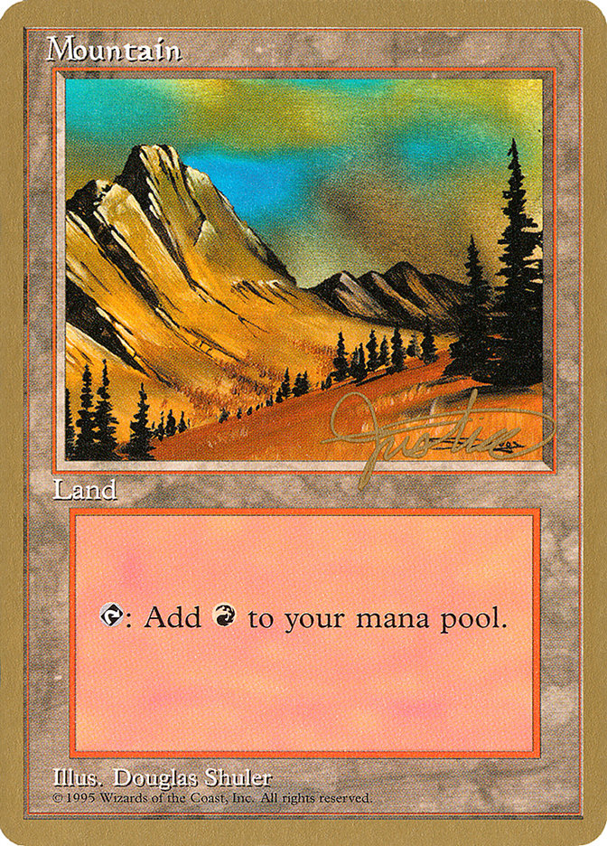 Mountain (mj375) (Mark Justice) [Pro Tour Collector Set] | North Game Den