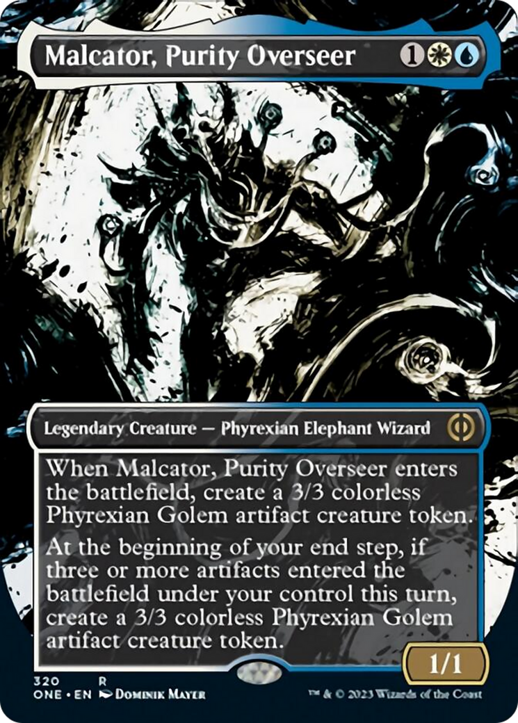 Malcator, Purity Overseer (Borderless Ichor) [Phyrexia: All Will Be One] | North Game Den