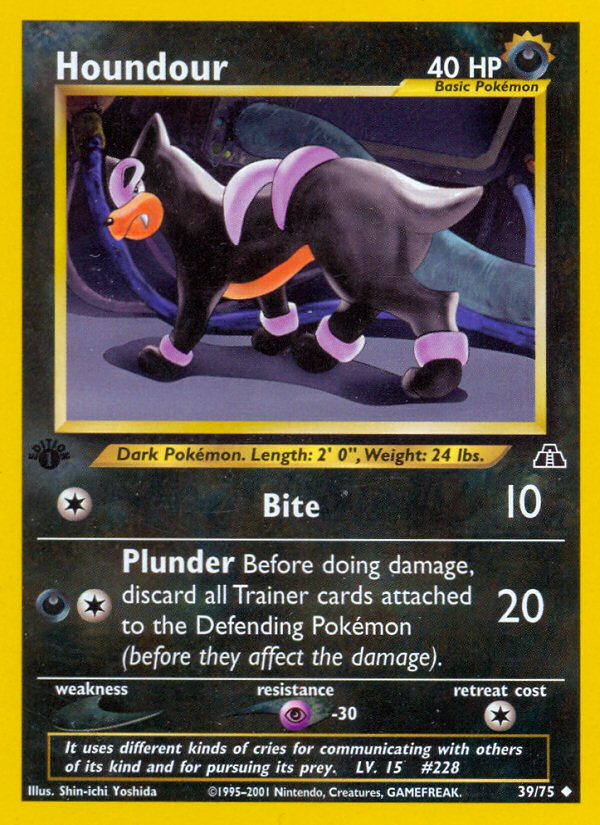 Houndour (39/75) [Neo Discovery 1st Edition] | North Game Den