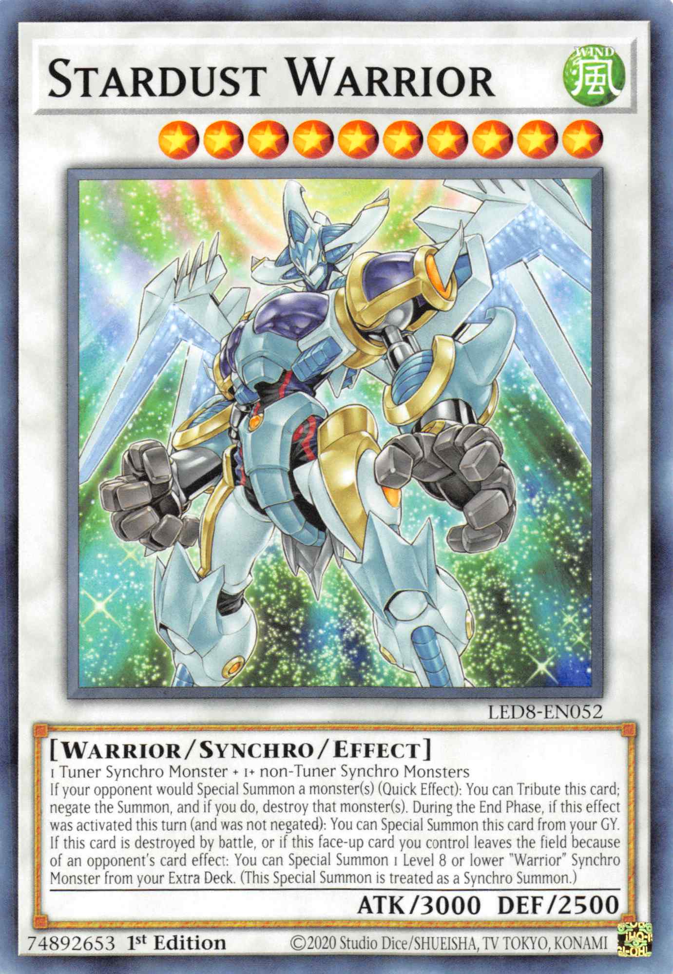 Stardust Warrior [LED8-EN052] Common | North Game Den