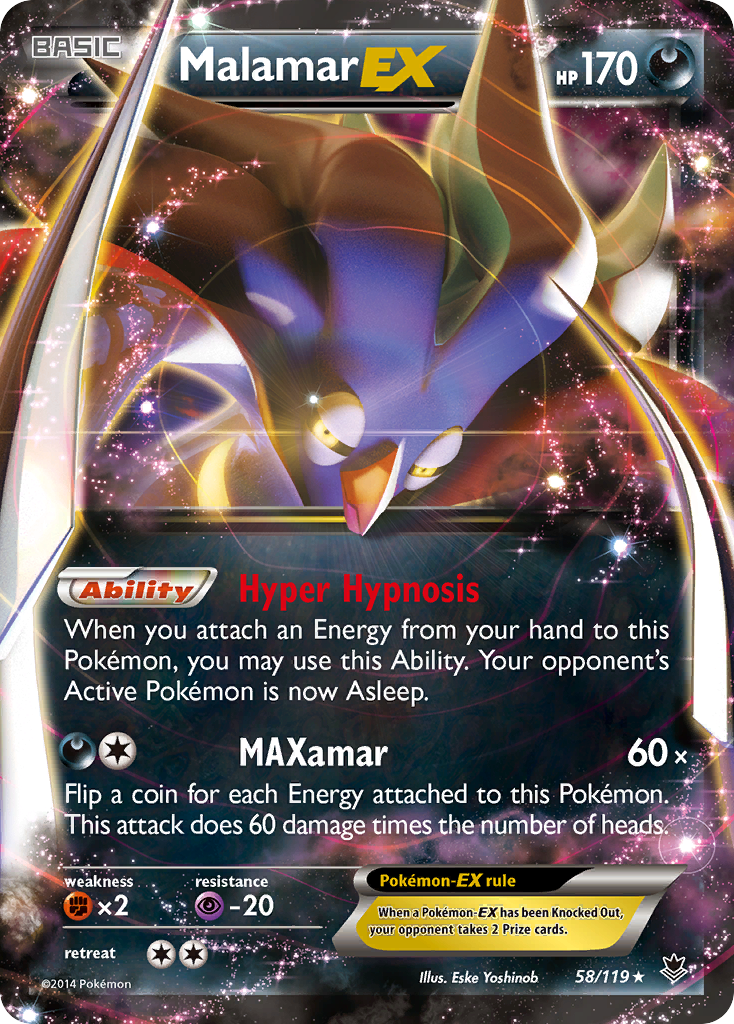 Malamar EX (58/119) [XY: Phantom Forces] | North Game Den