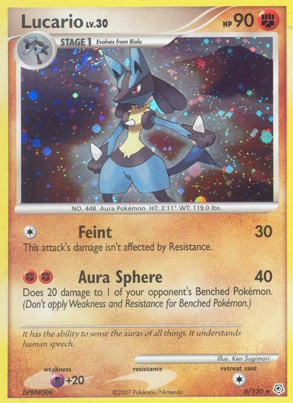 Lucario (6/130) [Diamond & Pearl: Base Set] | North Game Den