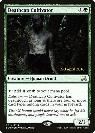 Deathcap Cultivator [Shadows over Innistrad Promos] | North Game Den