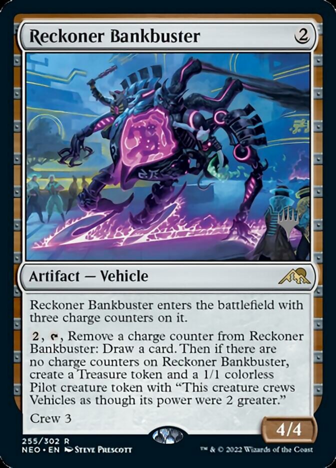 Reckoner Bankbuster (Promo Pack) [Kamigawa: Neon Dynasty Promos] | North Game Den