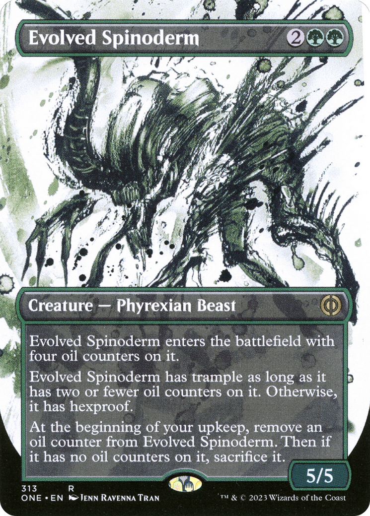 Evolved Spinoderm (Borderless Ichor) [Phyrexia: All Will Be One] | North Game Den