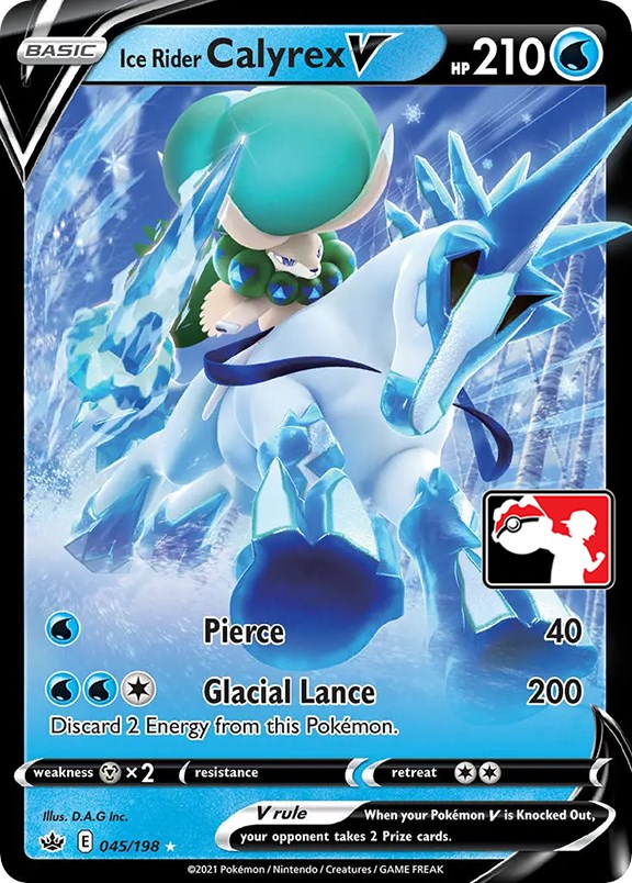 Ice Rider Calyrex V (045/198) [Prize Pack Series One] | North Game Den