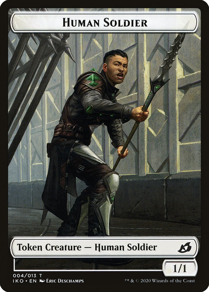 Human Soldier (004/013) [Ikoria: Lair of Behemoths Tokens] | North Game Den