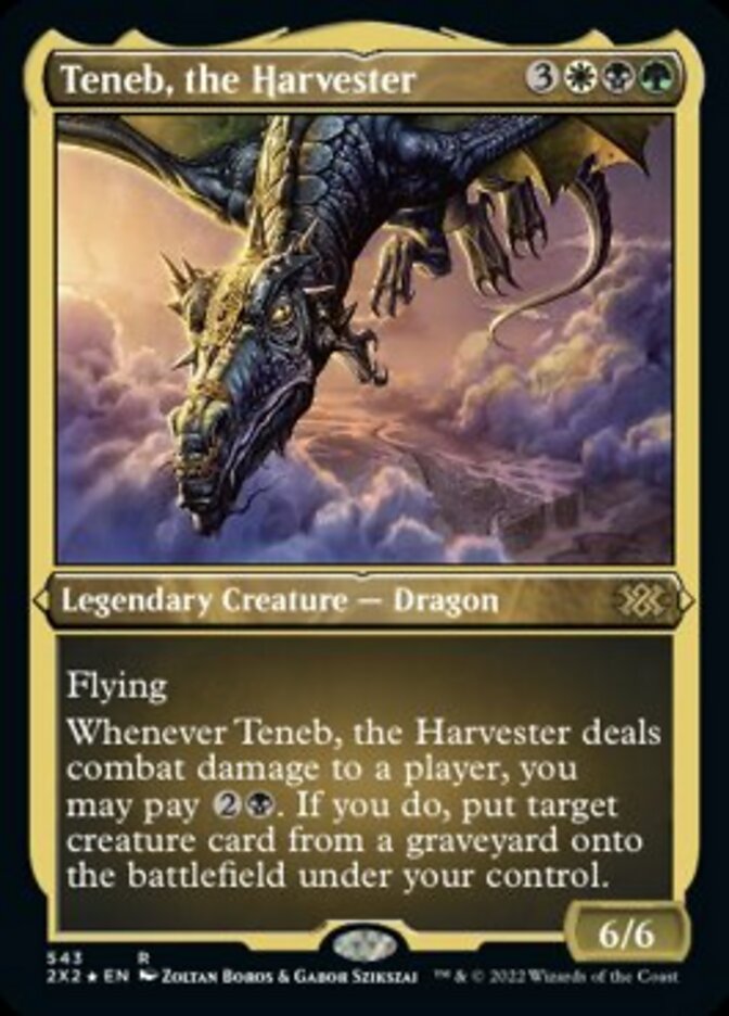Teneb, the Harvester (Foil Etched) [Double Masters 2022] | North Game Den