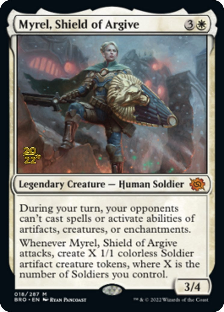 Myrel, Shield of Argive [The Brothers' War: Prerelease Promos] | North Game Den