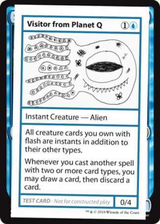 Visitor from Planet Q (2021 Edition) [Mystery Booster Playtest Cards] | North Game Den