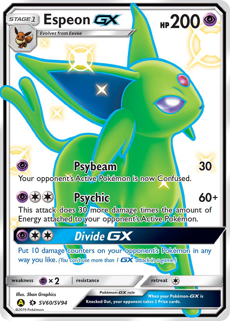 Espeon GX (SV60/SV94) [Sun & Moon: Hidden Fates - Shiny Vault] | North Game Den