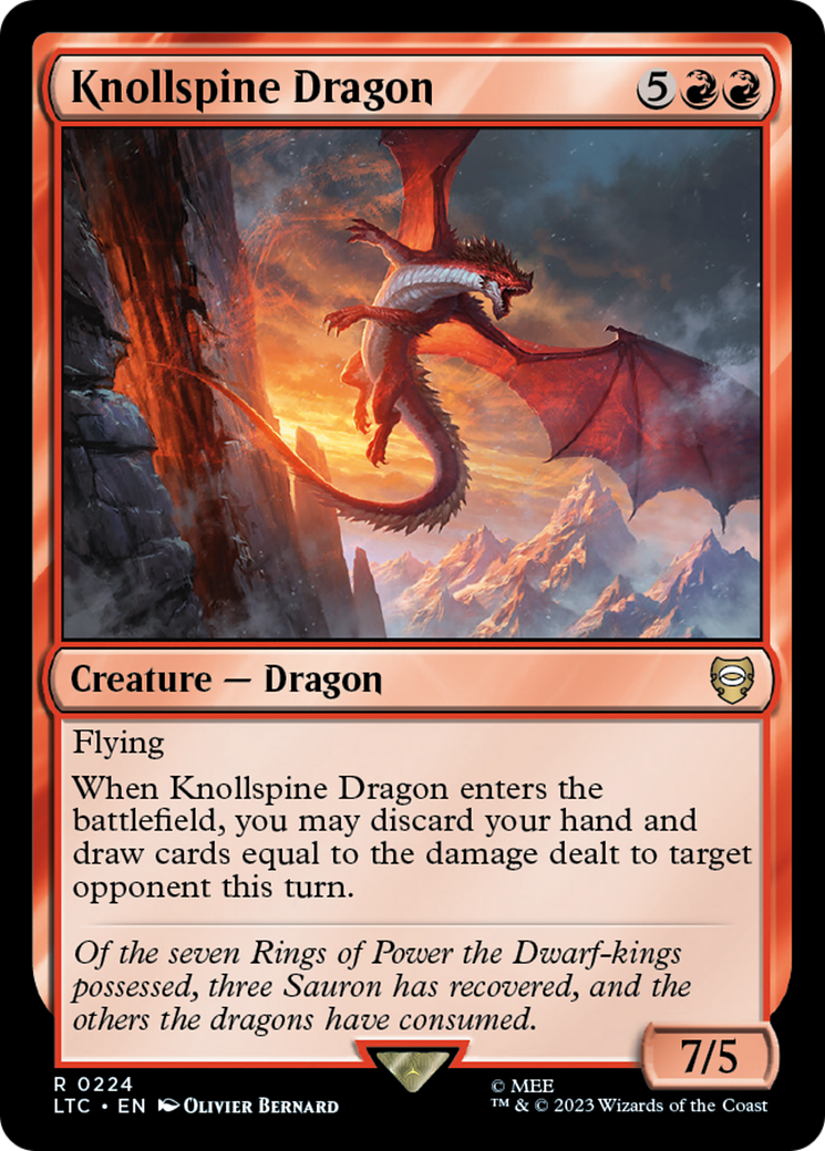 Knollspine Dragon [The Lord of the Rings: Tales of Middle-Earth Commander] | North Game Den