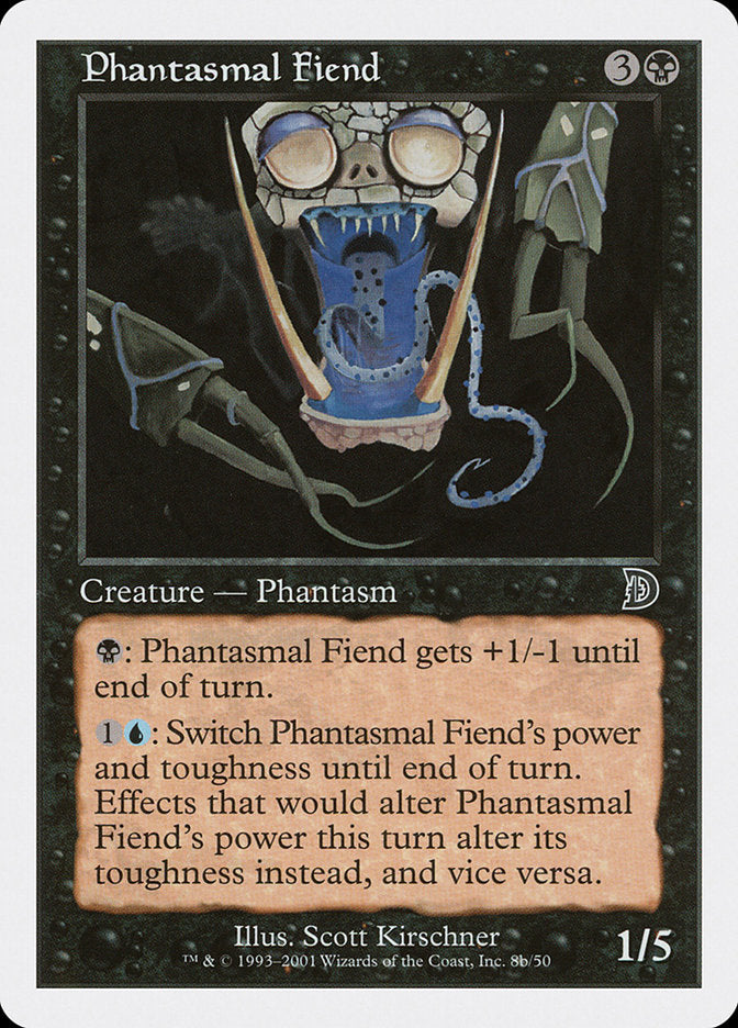 Phantasmal Fiend (Black Background) [Deckmasters] | North Game Den