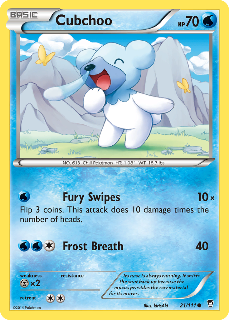 Cubchoo (21/111) [XY: Furious Fists] | North Game Den
