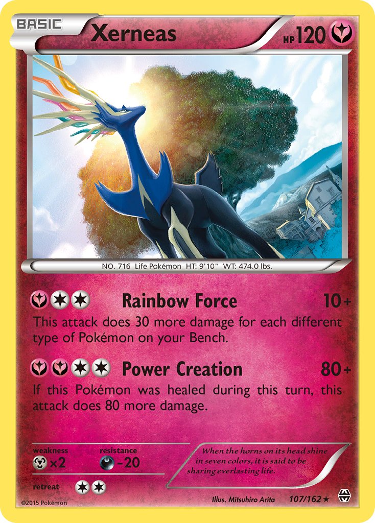 Xerneas (107/162) (Cosmos Holo) (Blister Exclusive) [XY: BREAKthrough] | North Game Den