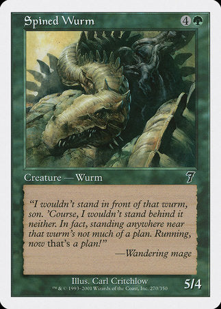 Spined Wurm [Seventh Edition] | North Game Den