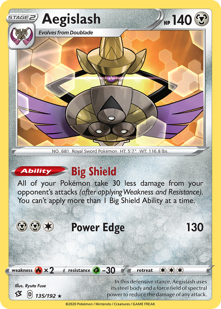 Aegislash (135/192) [Sword & Shield: Rebel Clash] | North Game Den