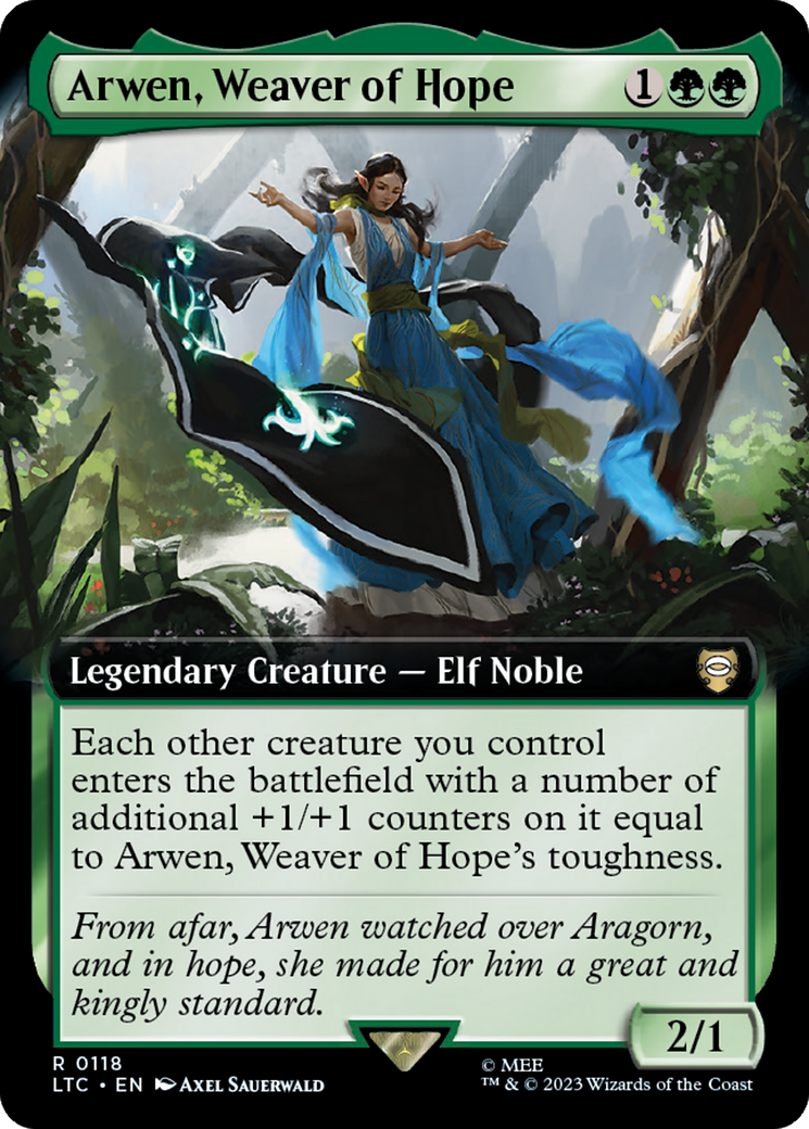 Arwen, Weaver of Hope (Extended Art) [The Lord of the Rings: Tales of Middle-Earth Commander] | North Game Den