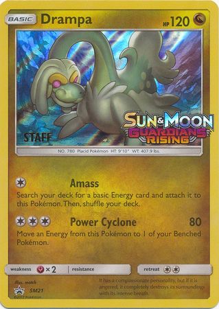 Drampa (SM21) (Staff Prerelease Promo) [Sun & Moon: Black Star Promos] | North Game Den