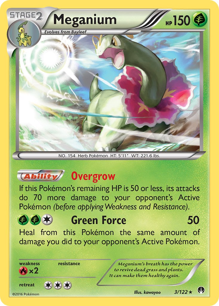 Meganium (3/122) (Cosmos Holo) (Blister Exclusive) [XY: BREAKpoint] | North Game Den