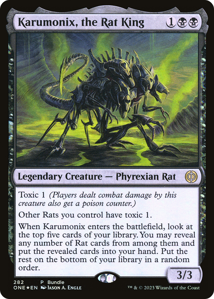 Karumonix, the Rat King (Bundle) [Phyrexia: All Will Be One] | North Game Den